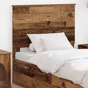 Hoofdbord 90 cm oud hout bewerkt hout