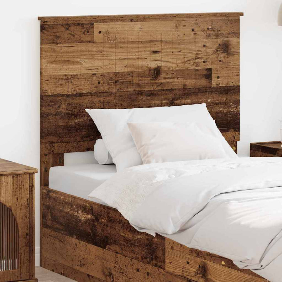 Hoofdbord met hoofdeinde Oud Hout 90 cm Bewerkt hout