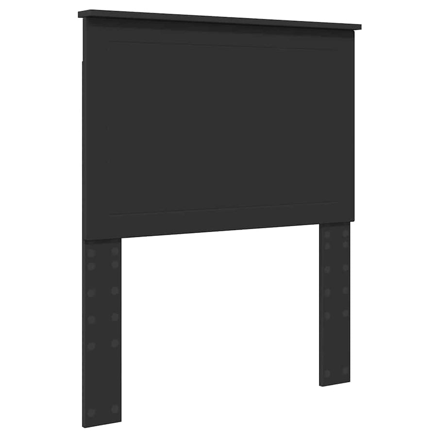 Hoofdbord met hoofdeinde Zwart Eiken 80 cm Bewerkt hout