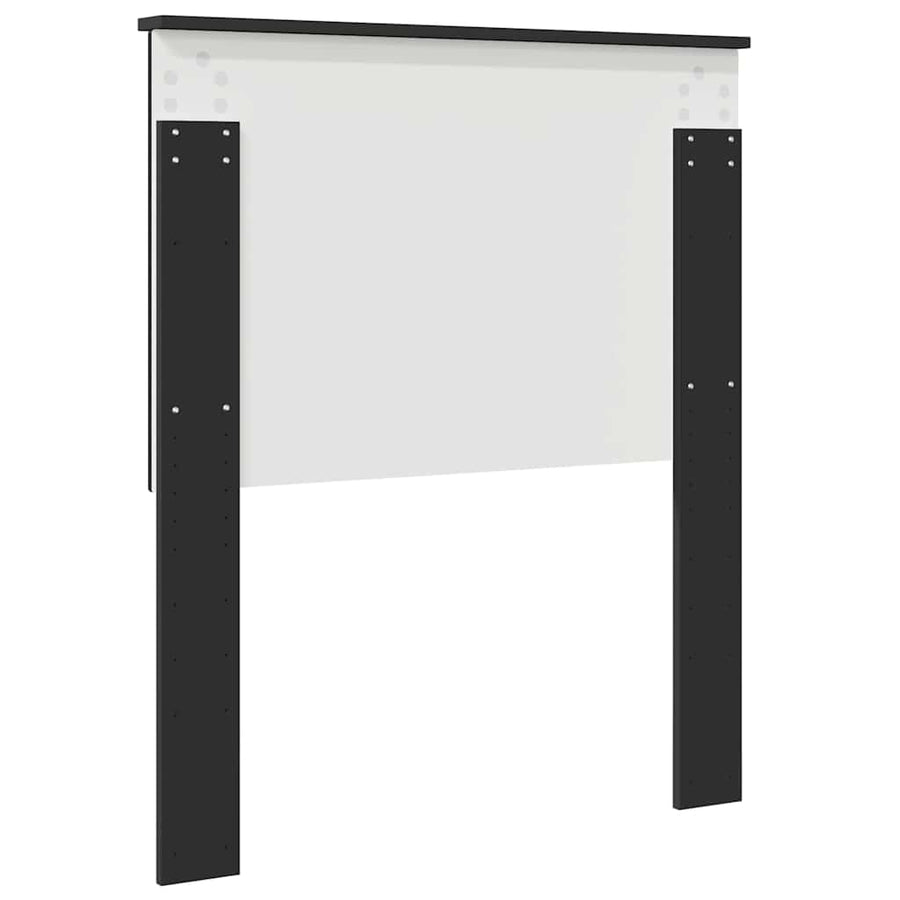 Hoofdbord met hoofdeinde Zwart Eiken 80 cm Bewerkt hout