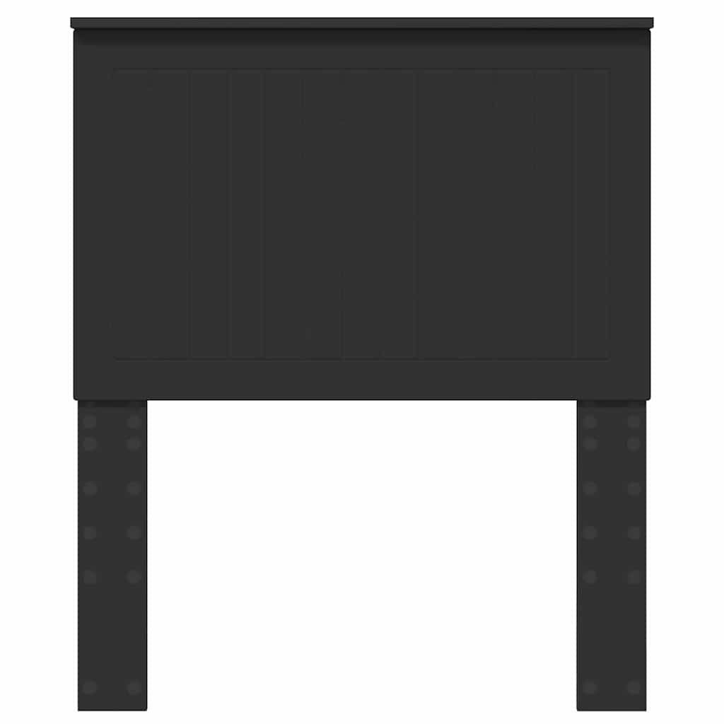 Hoofdbord met hoofdeinde Zwart Eiken 80 cm Bewerkt hout