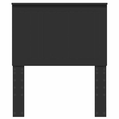 Hoofdbord met hoofdeinde Zwart Eiken 80 cm Bewerkt hout