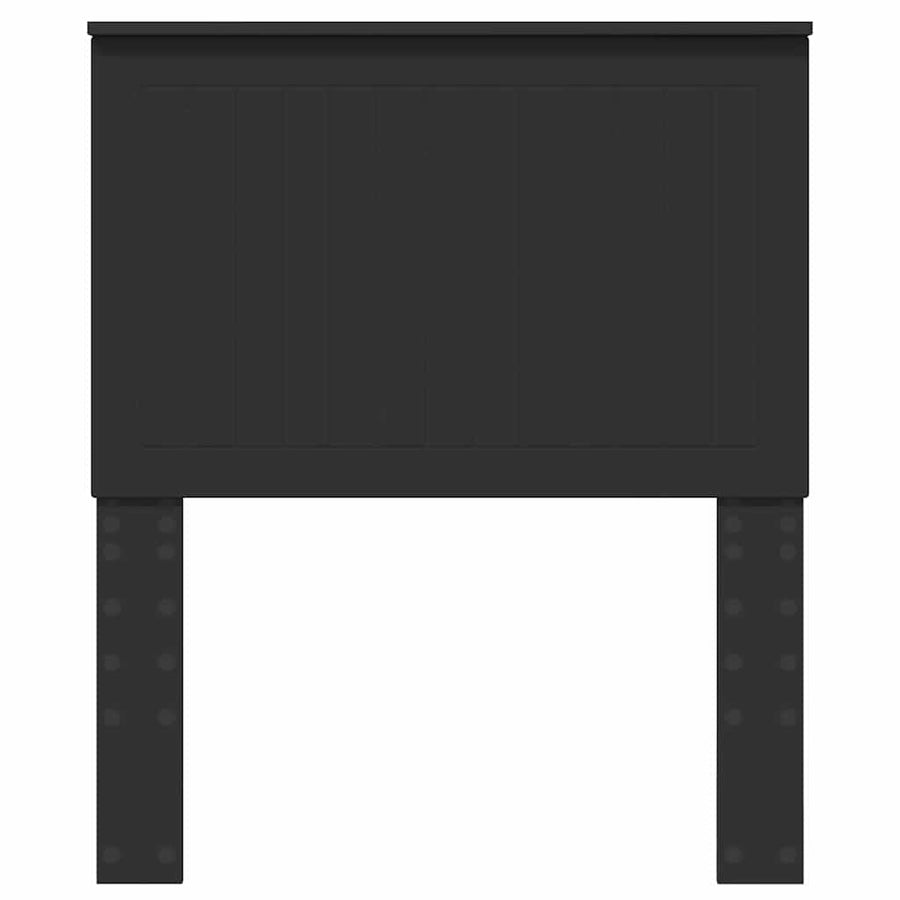 Hoofdbord met hoofdeinde Zwart Eiken 80 cm Bewerkt hout