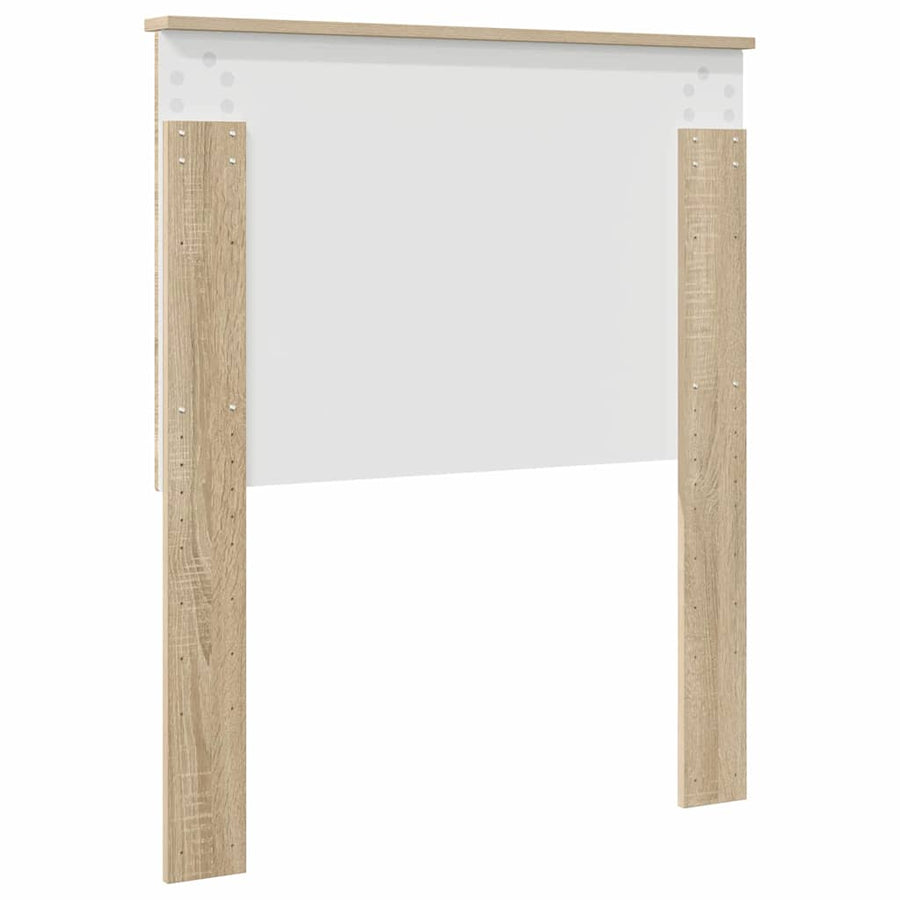 Hoofdbord met hoofdeinde Sonoma Eiken 80 cm Bewerkt hout
