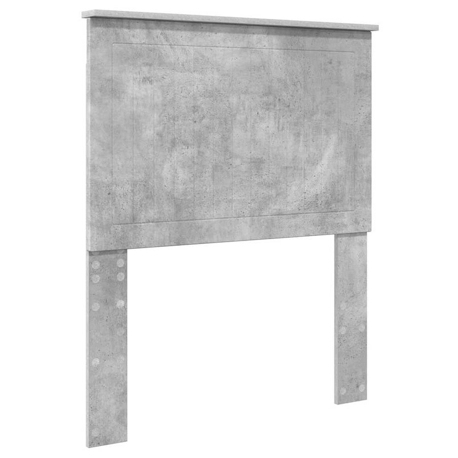 Hoofdbord met hoofdeinde Beton Grijs 80 cm Bewerkt hout