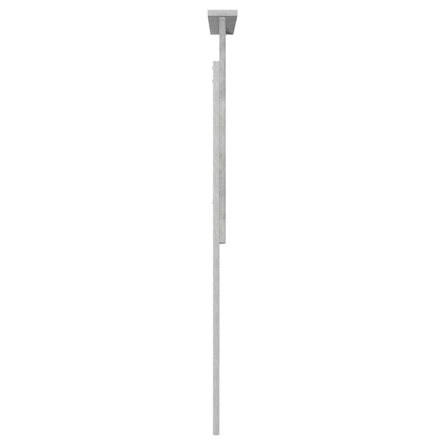Hoofdbord met hoofdeinde Beton Grijs 80 cm Bewerkt hout