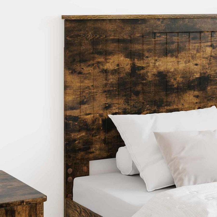 Hoofdbord met hoofdeinde Gerookt eiken 80 cm Bewerkt hout