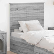 Hoofdbord 80 cm grijs sonoma bewerkt hout