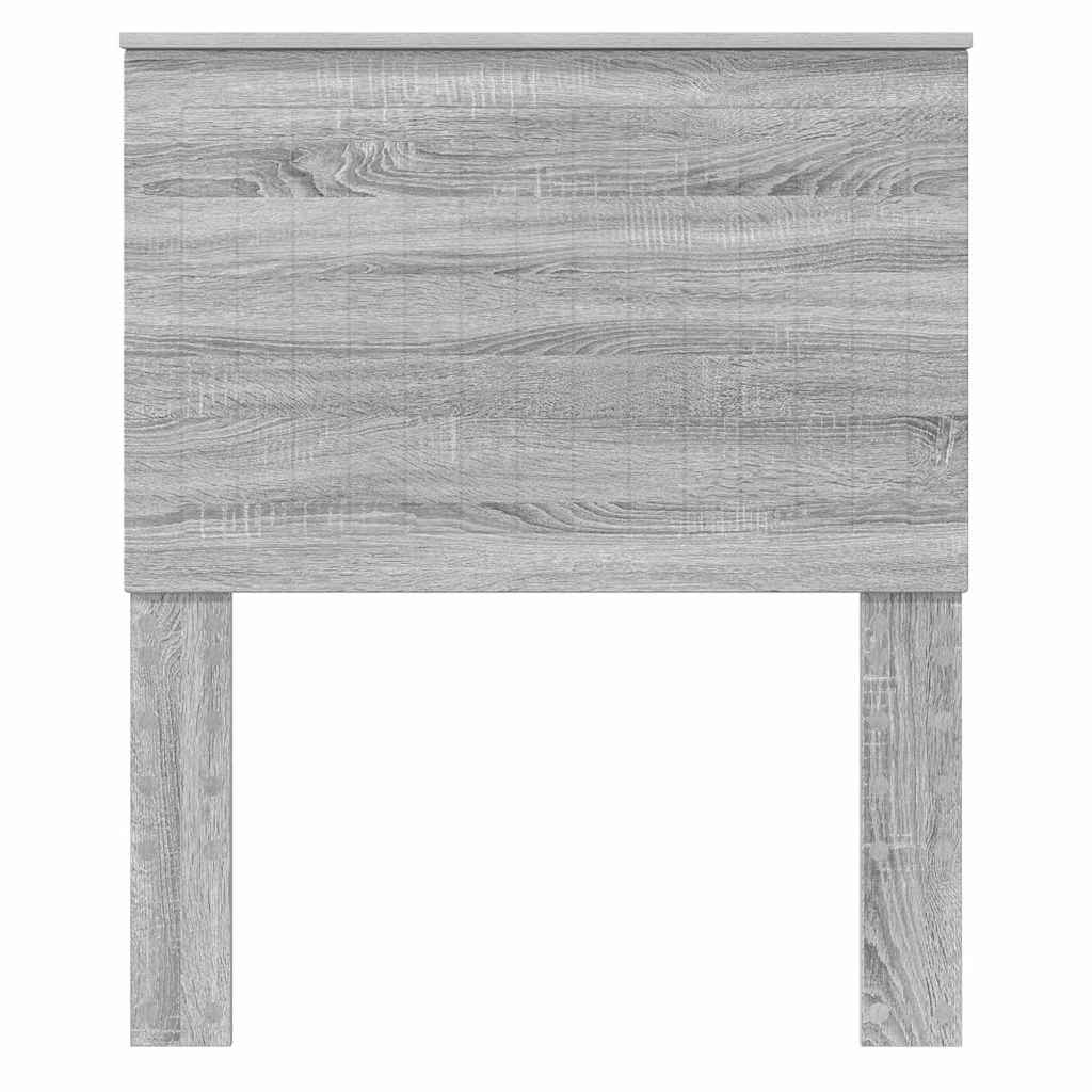 Hoofdbord met hoofdeinde Grijs Sonoma 80 cm Bewerkt hout