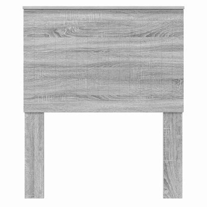 Hoofdbord met hoofdeinde Grijs Sonoma 80 cm Bewerkt hout