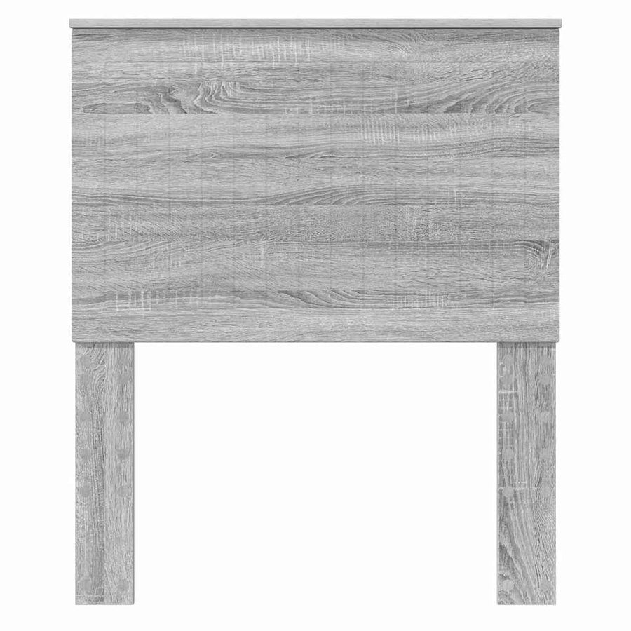 Hoofdbord met hoofdeinde Grijs Sonoma 80 cm Bewerkt hout