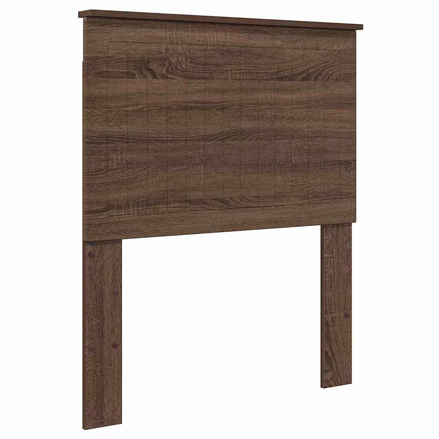 Hoofdbord met hoofdeinde Bruin Eiken 80 cm Bewerkt hout
