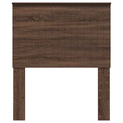 Hoofdbord met hoofdeinde Bruin Eiken 80 cm Bewerkt hout