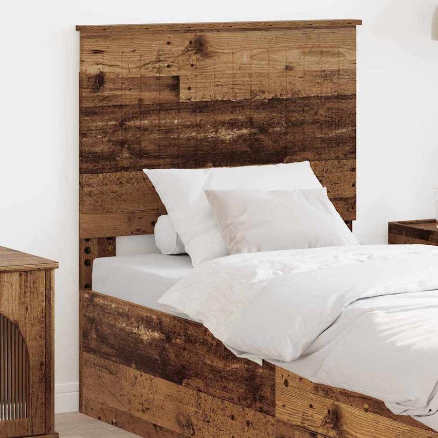Hoofdbord met hoofdeinde Oud Hout 80 cm Bewerkt hout