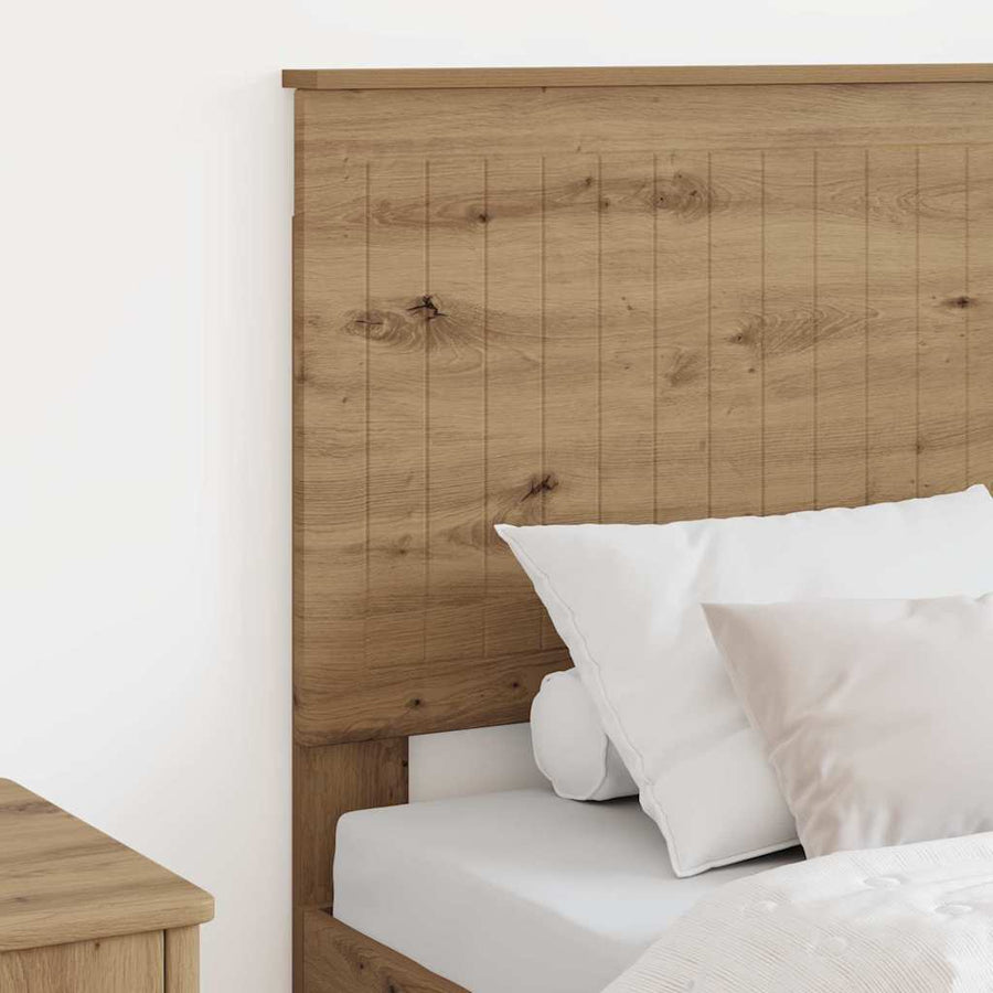 Hoofdbord met hoofdeinde Artisan Eiken 80 cm Bewerkt hout