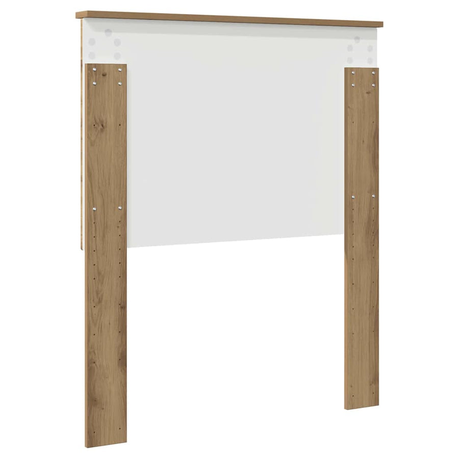Hoofdbord met hoofdeinde Artisan Eiken 80 cm Bewerkt hout