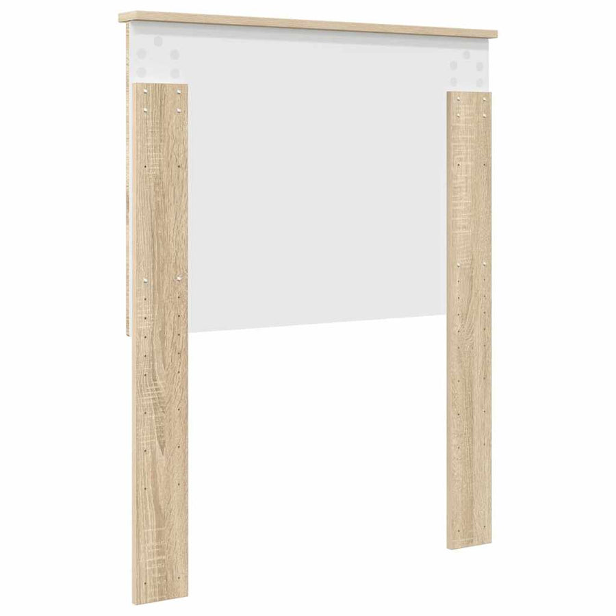 Hoofdbord met hoofdeinde Sonoma Eiken 75 cm Bewerkt hout