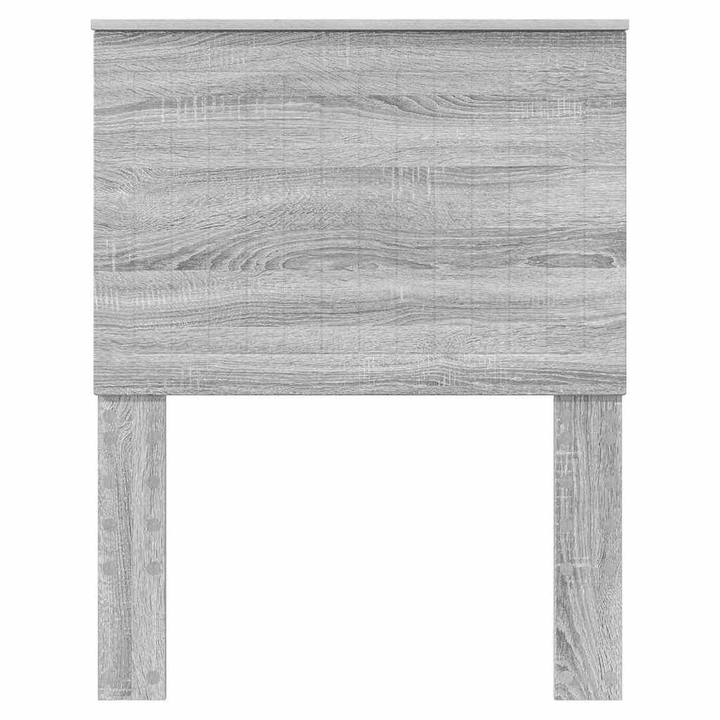 Hoofdbord met hoofdeinde Grijs Sonoma 75 cm Bewerkt hout
