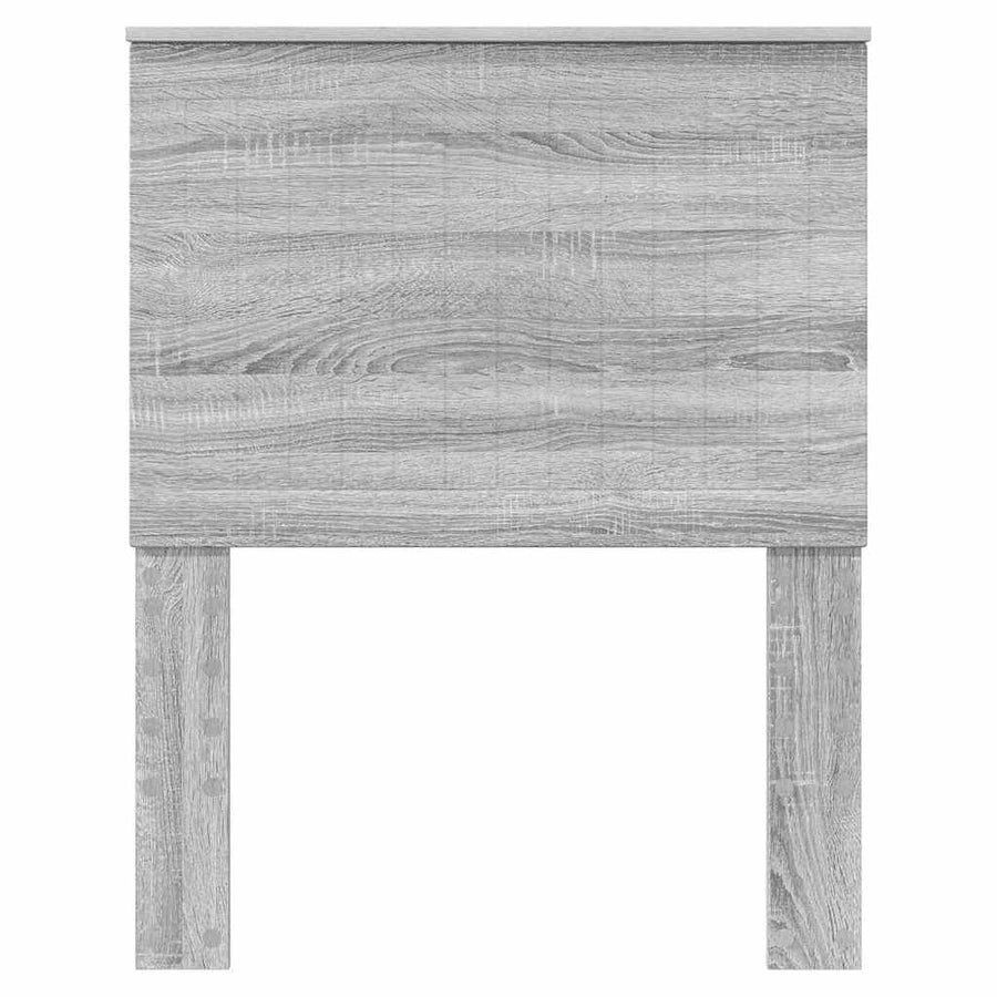 Hoofdbord met hoofdeinde Grijs Sonoma 75 cm Bewerkt hout