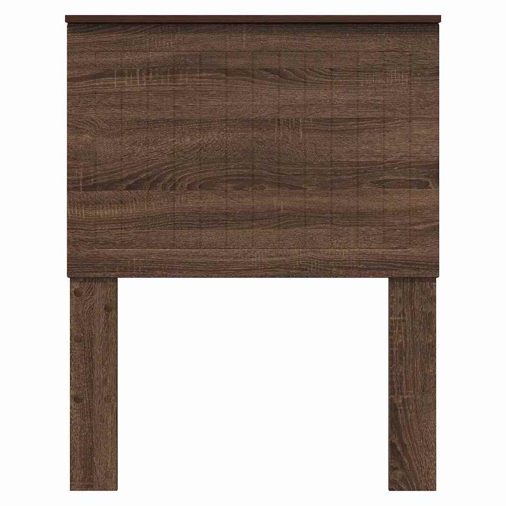 Hoofdbord met hoofdeinde Bruin Eiken 75 cm Bewerkt hout
