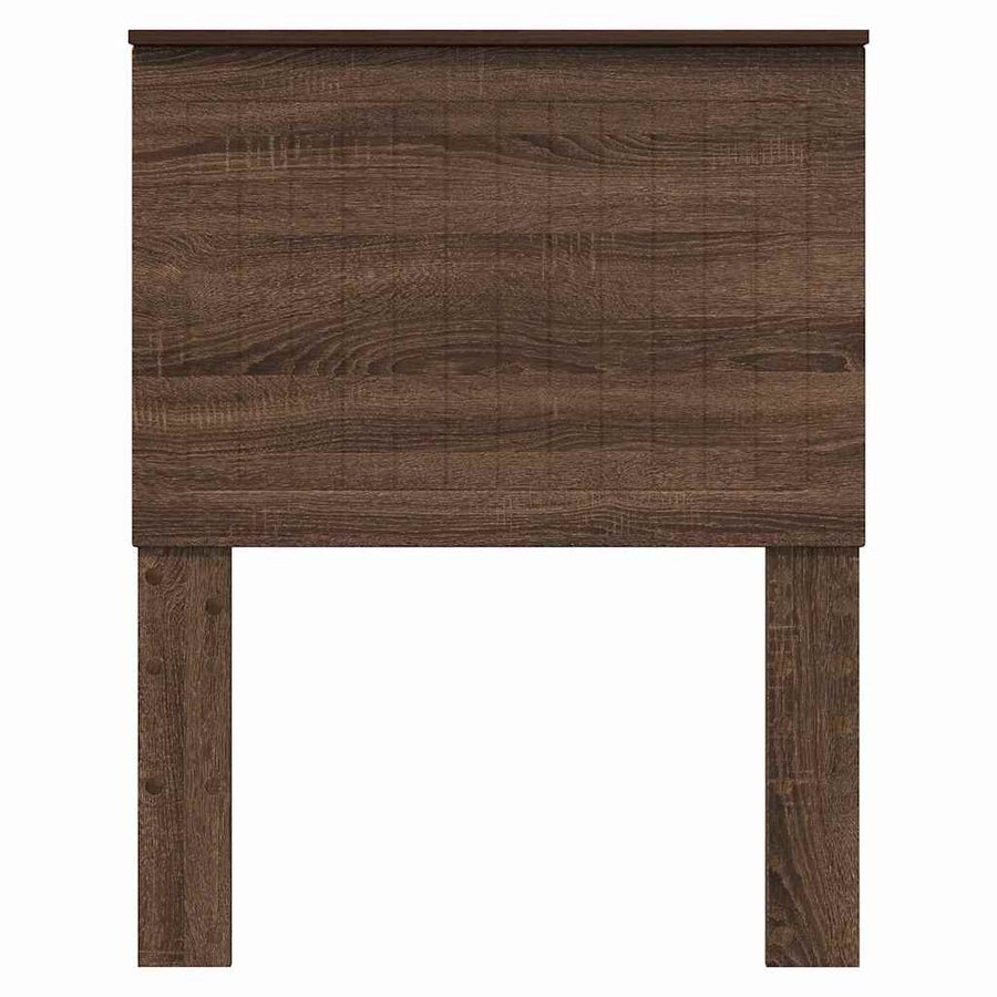 Hoofdbord met hoofdeinde Bruin Eiken 75 cm Bewerkt hout