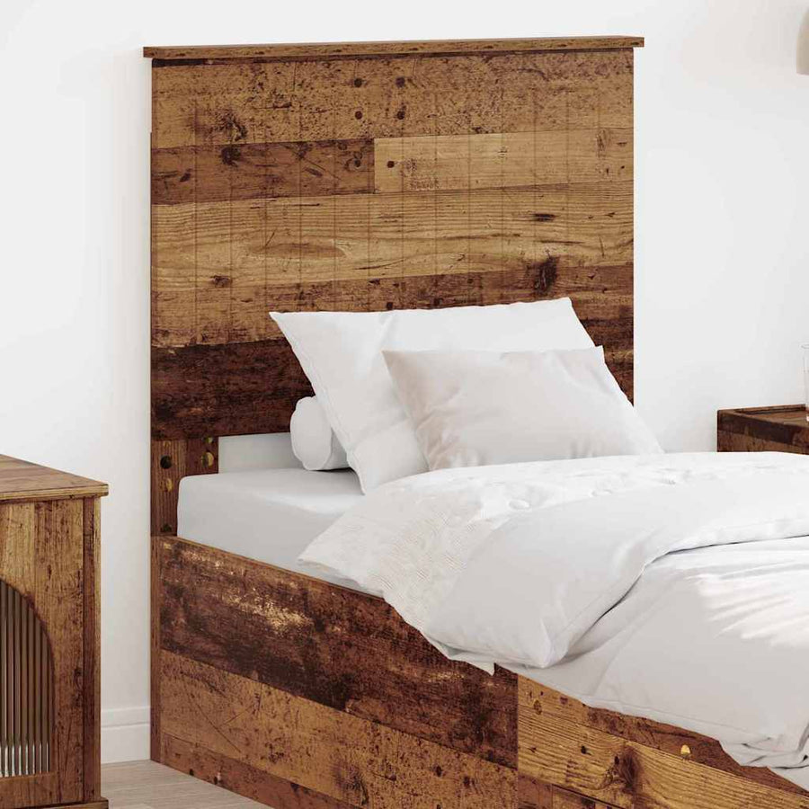 Hoofdbord met hoofdeinde Oud Hout 75 cm Bewerkt hout