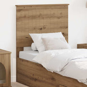 Hoofdbord Artisan eiken 78x7x100 cm bewerkt hout