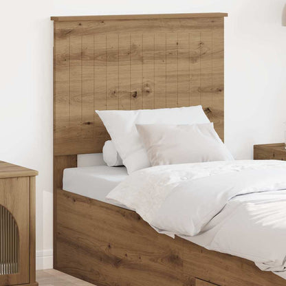 Hoofdbord met hoofdeinde Artisan Eiken 75 cm Bewerkt hout