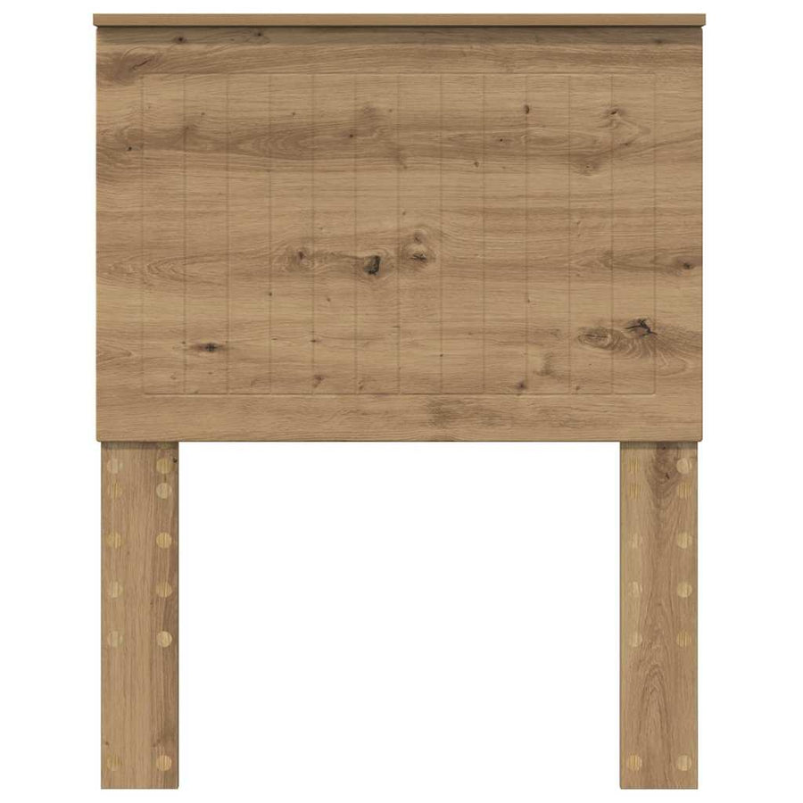Hoofdbord met hoofdeinde Artisan Eiken 75 cm Bewerkt hout
