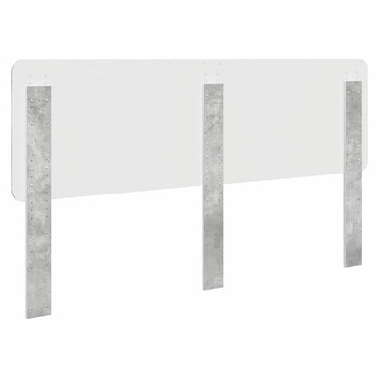 Hoofdbord met hoofdeinde Beton Grijs 200 cm Bewerkt hout