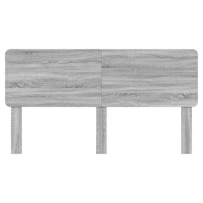 Hoofdbord met hoofdeinde Grijs Sonoma 200 cm Bewerkt hout