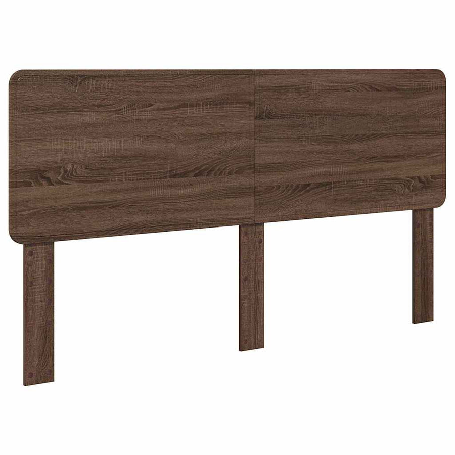 Hoofdbord met hoofdeinde Bruin Eiken 200 cm Bewerkt hout