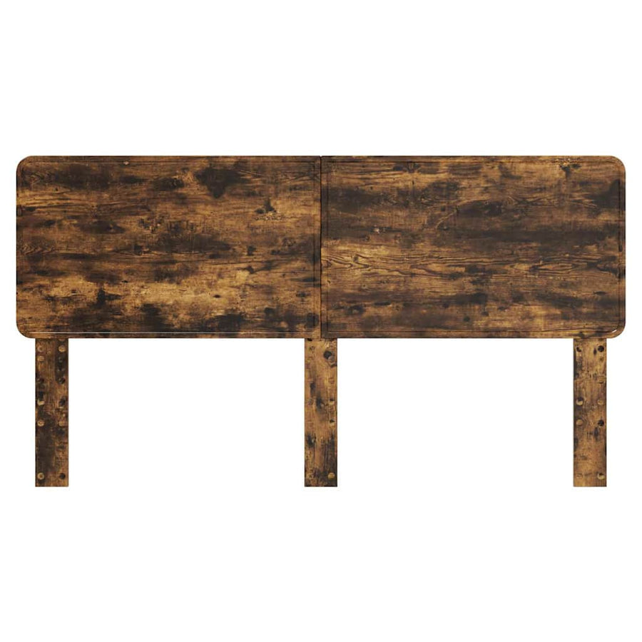 Hoofdbord met hoofdeinde Gerookt eiken 180 cm Bewerkt hout