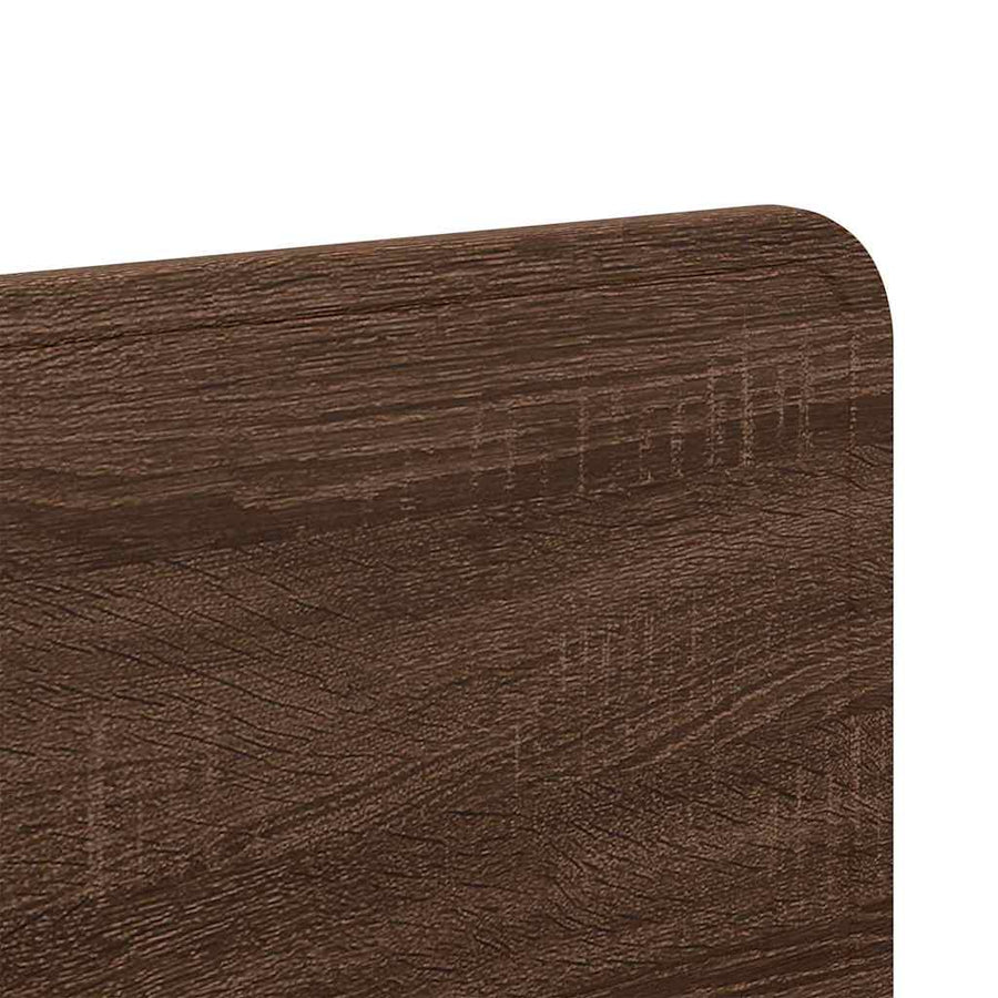 Hoofdbord met hoofdeinde Bruin Eiken 180 cm Bewerkt hout