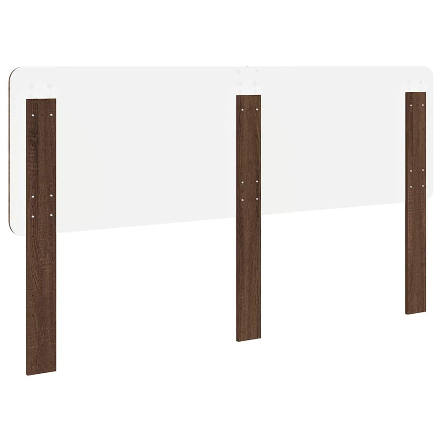 Hoofdbord met hoofdeinde Bruin Eiken 180 cm Bewerkt hout