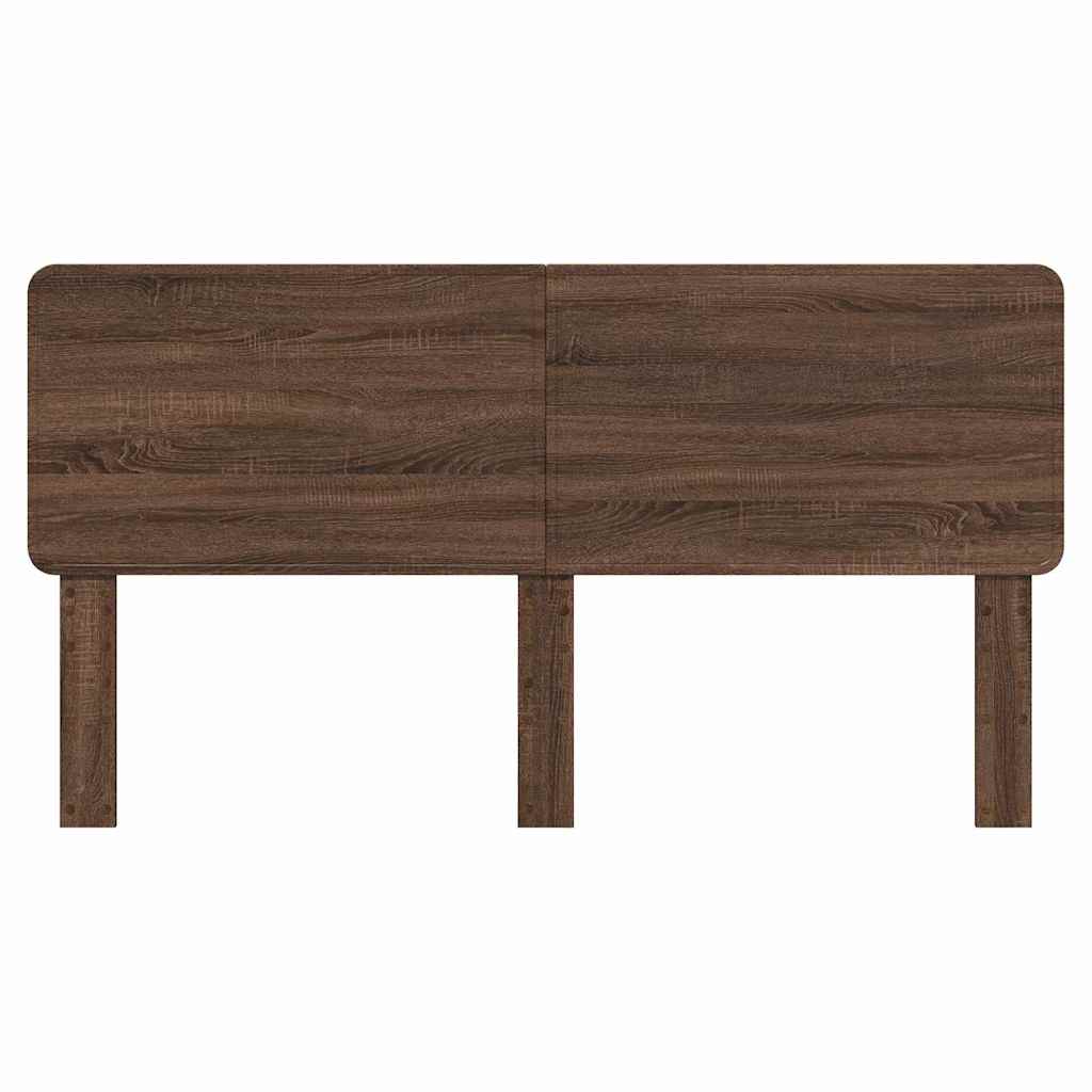 Hoofdbord met hoofdeinde Bruin Eiken 180 cm Bewerkt hout