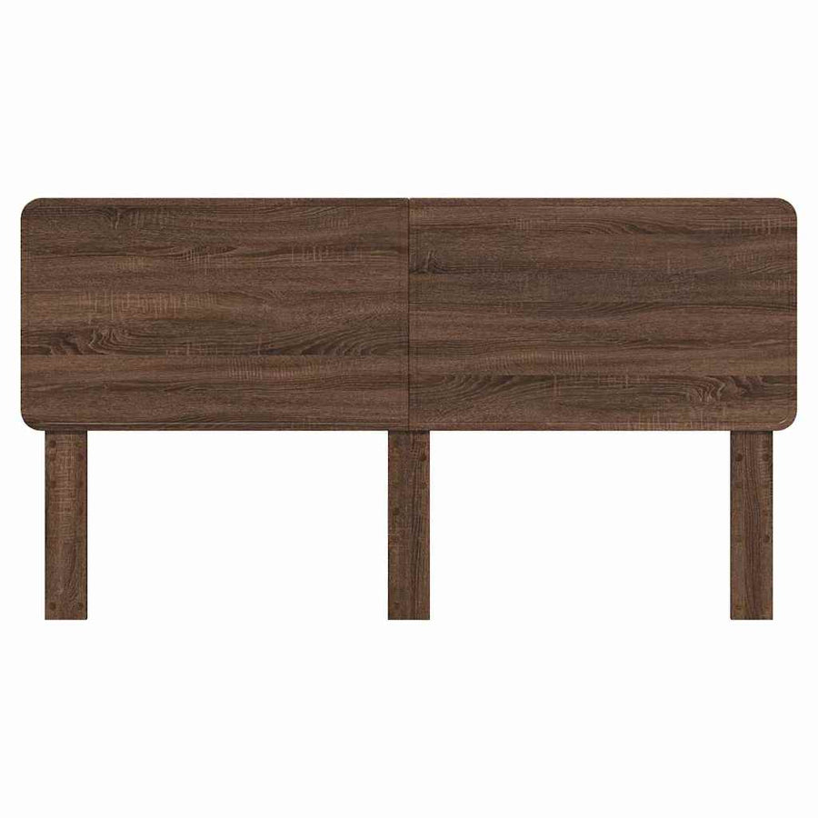 Hoofdbord met hoofdeinde Bruin Eiken 180 cm Bewerkt hout