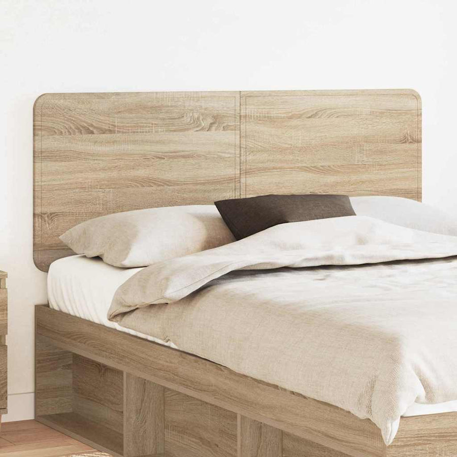 Hoofdbord met hoofdeinde Sonoma Eiken 160 cm Bewerkt hout