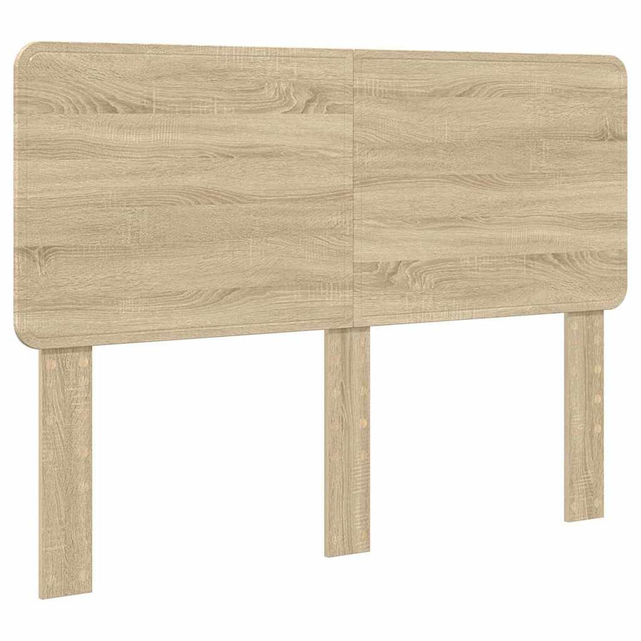 Hoofdbord met hoofdeinde Sonoma Eiken 160 cm Bewerkt hout