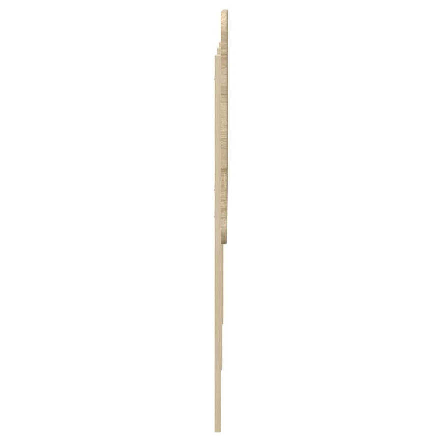 Hoofdbord met hoofdeinde Sonoma Eiken 160 cm Bewerkt hout