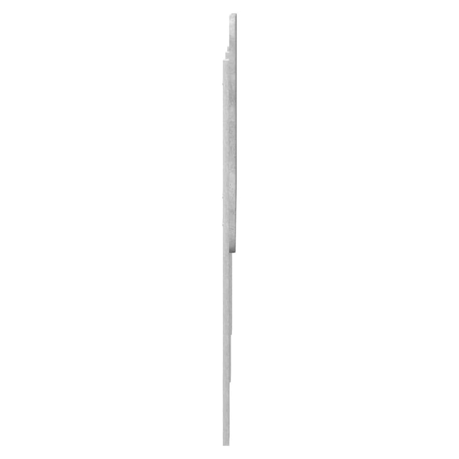 Hoofdbord met hoofdeinde Beton Grijs 160 cm Bewerkt hout