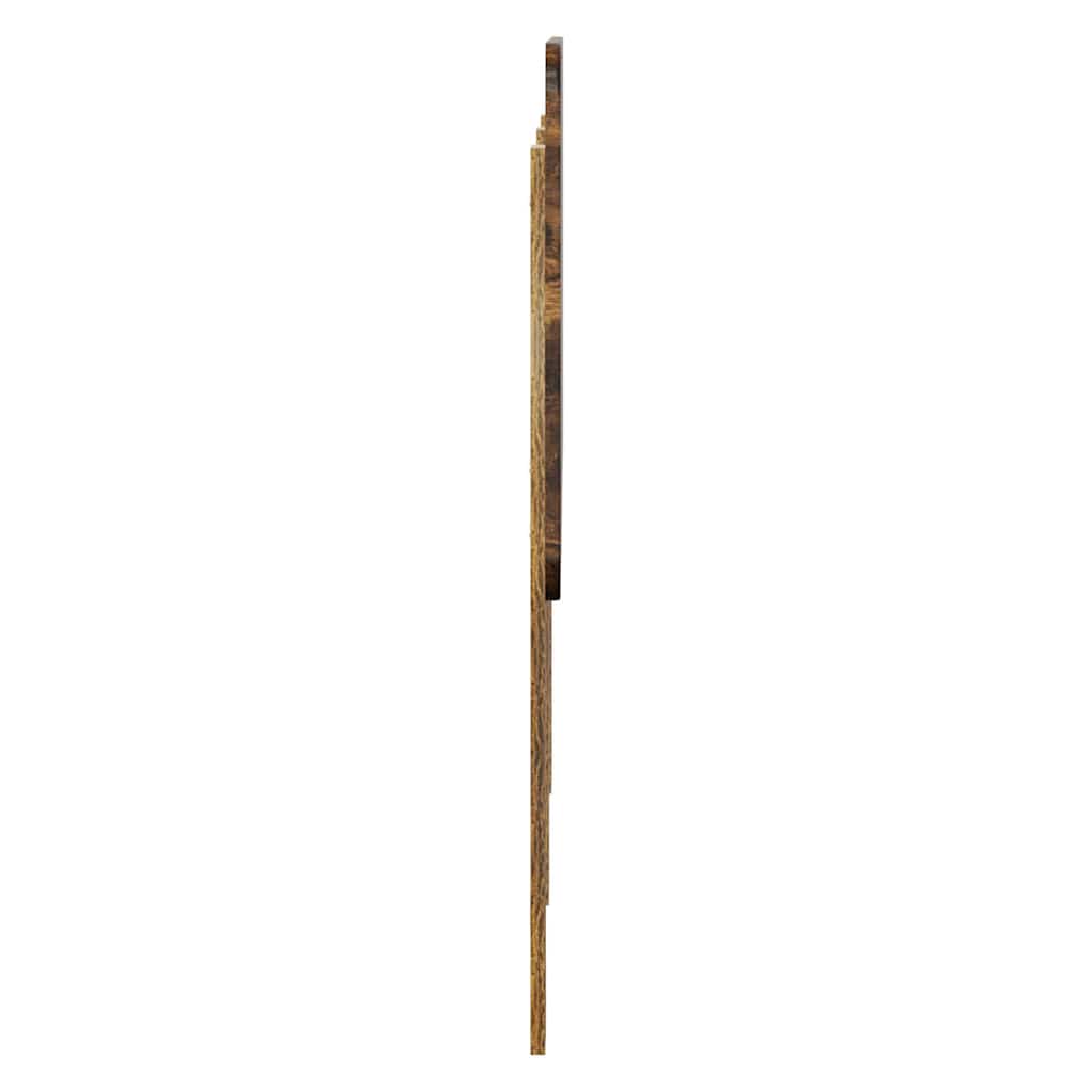 Hoofdbord met hoofdeinde Gerookt eiken 160 cm Bewerkt hout
