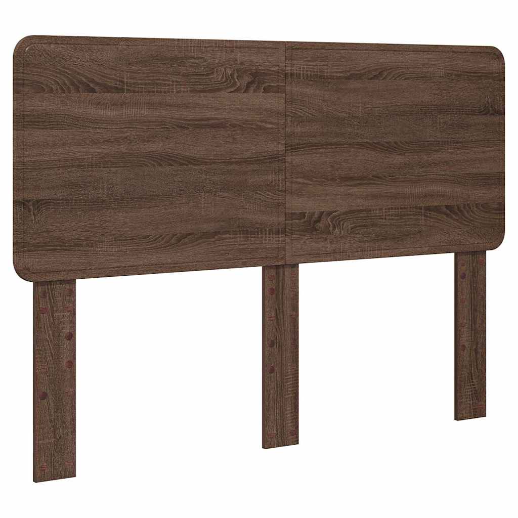 Hoofdbord met hoofdeinde Bruin Eiken 160 cm Bewerkt hout