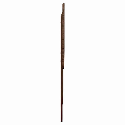 Hoofdbord met hoofdeinde Bruin Eiken 160 cm Bewerkt hout