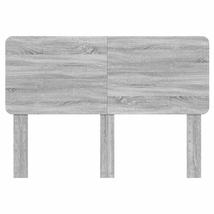 Hoofdbord met hoofdeinde Grijs Sonoma 150 cm Bewerkt hout