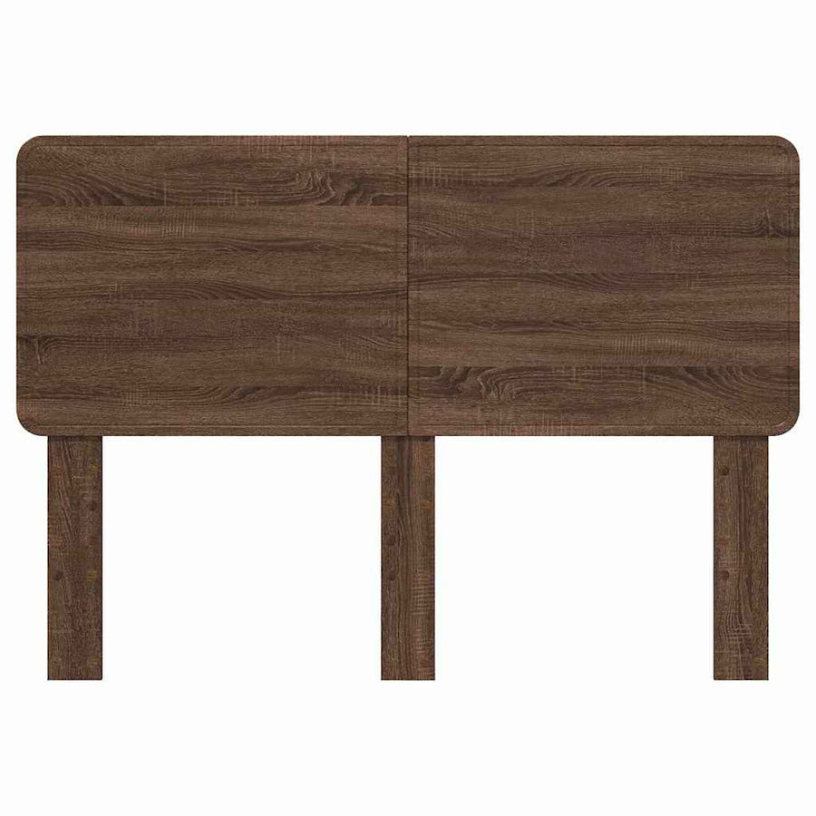 Hoofdbord met hoofdeinde Bruin Eiken 150 cm Bewerkt hout