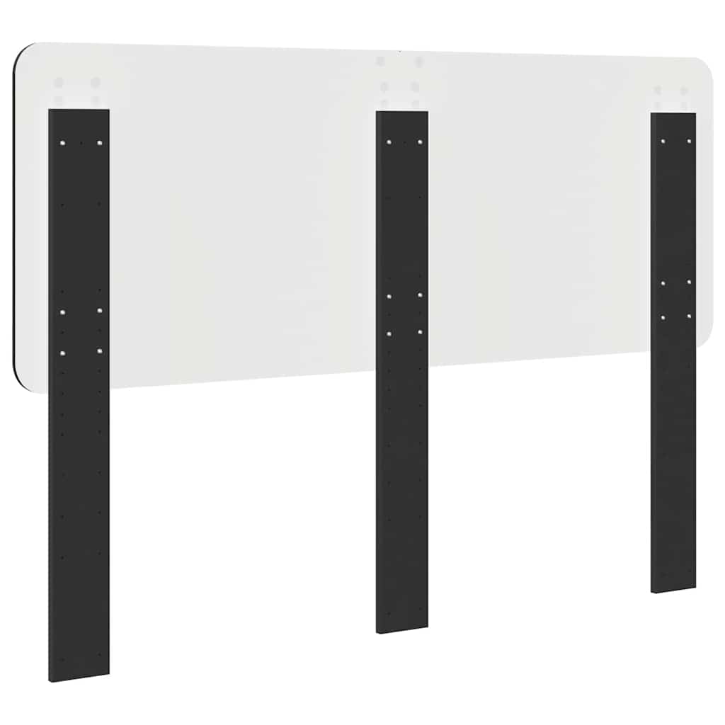 Hoofdbord met hoofdeinde Zwart Eiken 140 cm Bewerkt hout
