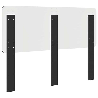 Hoofdbord met hoofdeinde Zwart Eiken 140 cm Bewerkt hout