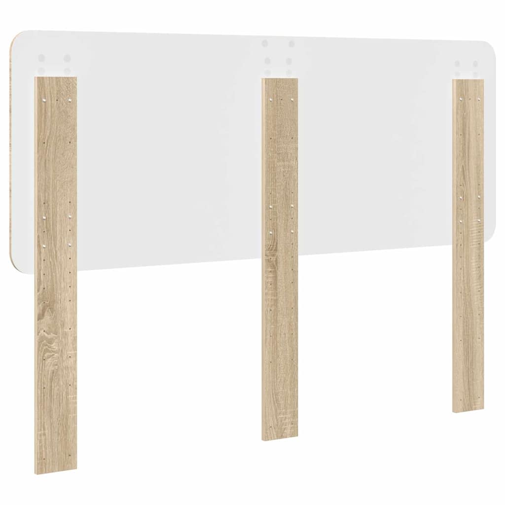 Hoofdbord met hoofdeinde Sonoma Eiken 140 cm Bewerkt hout