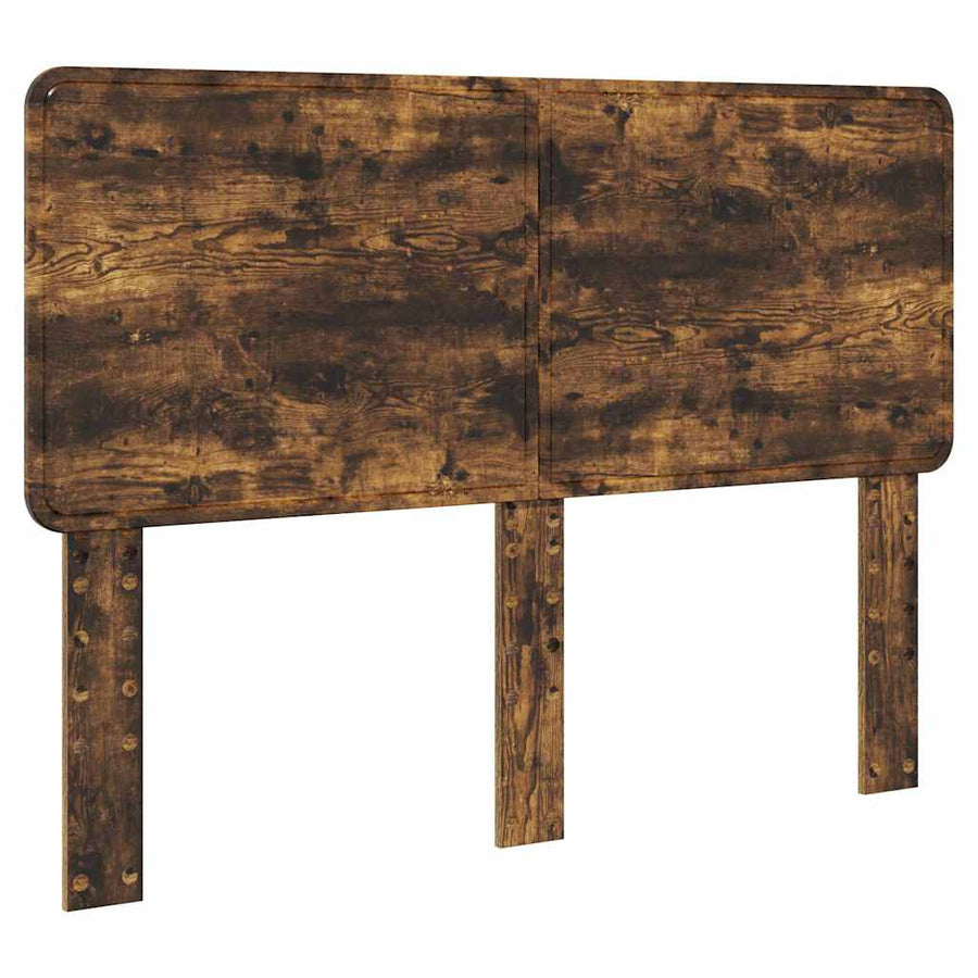 Hoofdbord met hoofdeinde Gerookt eiken 140 cm Bewerkt hout